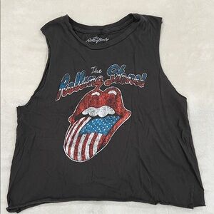 Custom Rolling Stones Graphic Muscle Tank Top